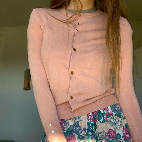 ZARA Dusty Pink Cardigan/ Jacket size Small - Picture 2 of 8